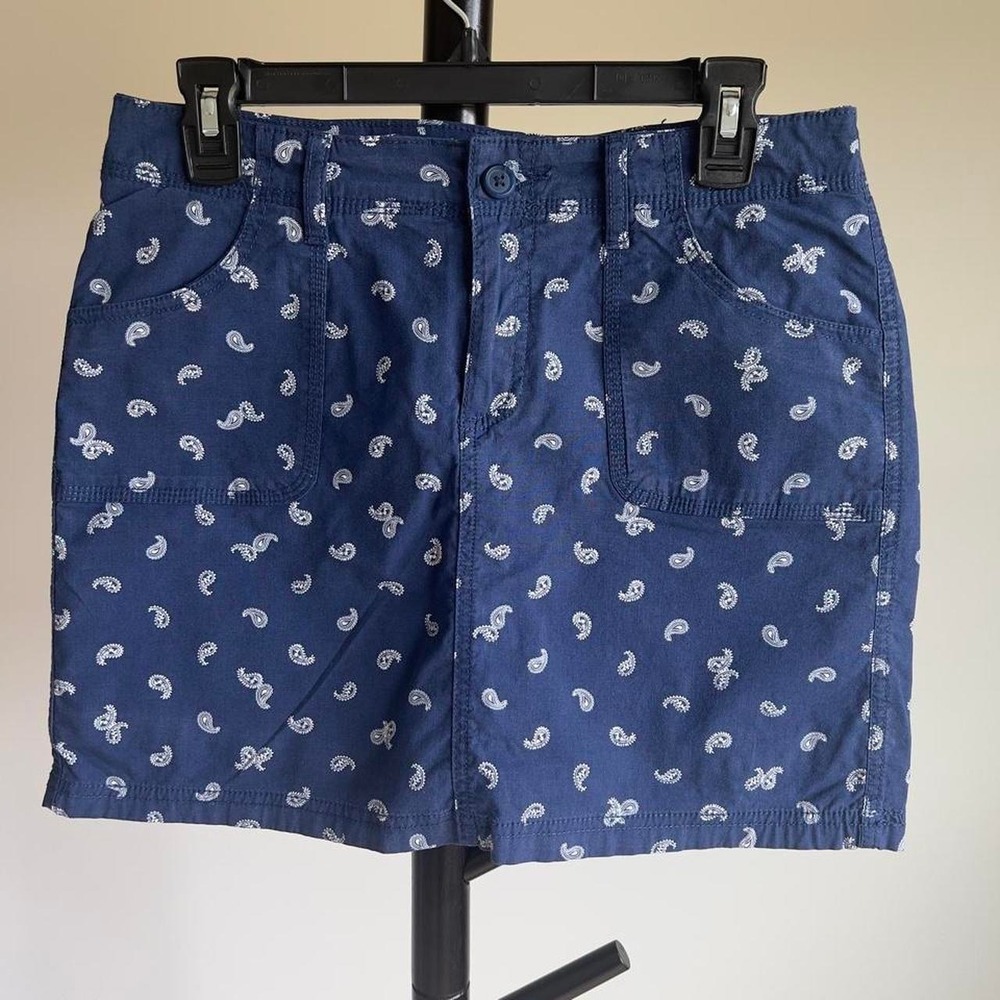 Vintage St. John's Bay Navy Paisley Mini Skort - Size M / 10